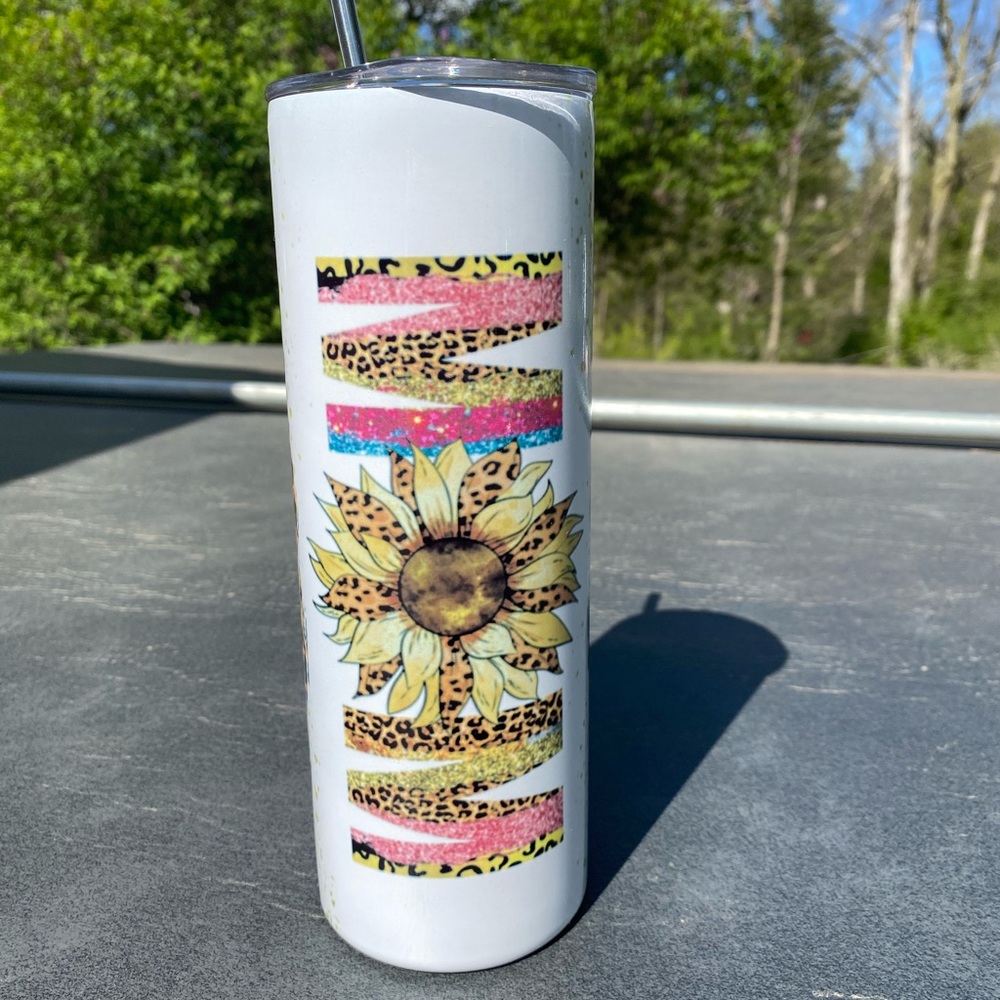 20oz Mom cheetah tumbler
